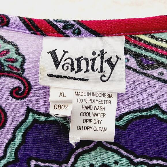 Blouse Size XL Psychedelic Flower Power Dopamine Chic Y2K Festival Whimsycore - Picture 10 of 10